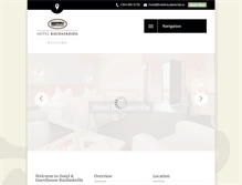 Tablet Screenshot of hotelraudaskrida.is
